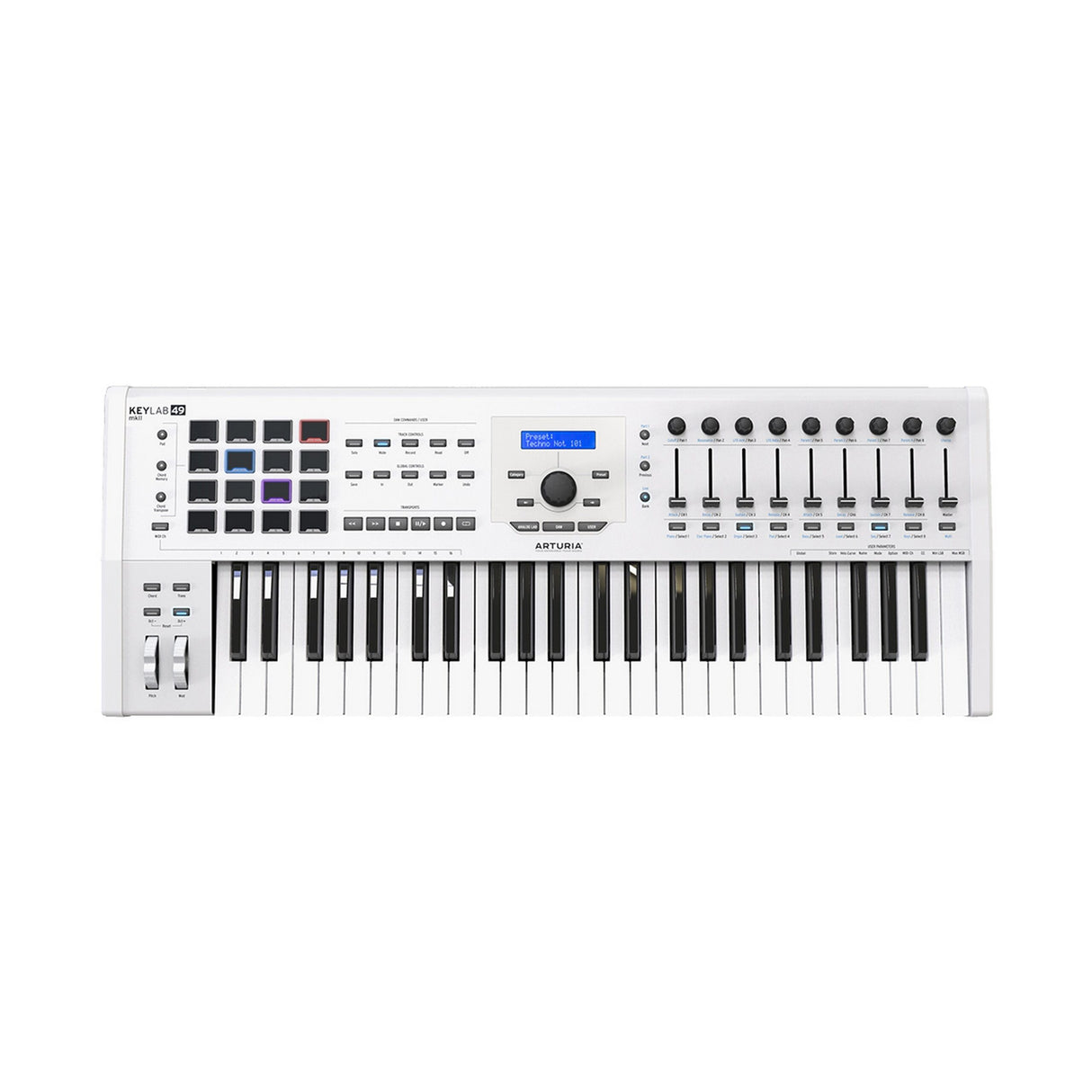 Arturia KeyLab MkII 49 Key MIDI Keyboard Controller White