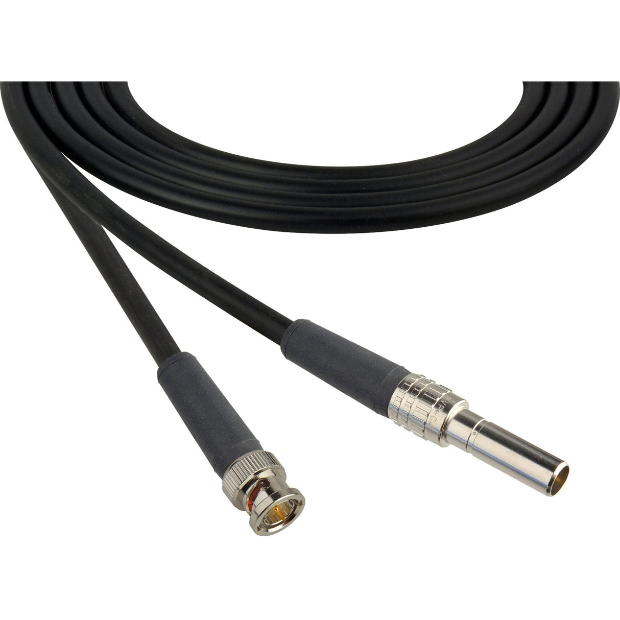 Laird MVP-BNC-BK24 Canare L-4CFB Mid-Size Patch Plug Male Mini-WECO Patch Cable 2-Foot