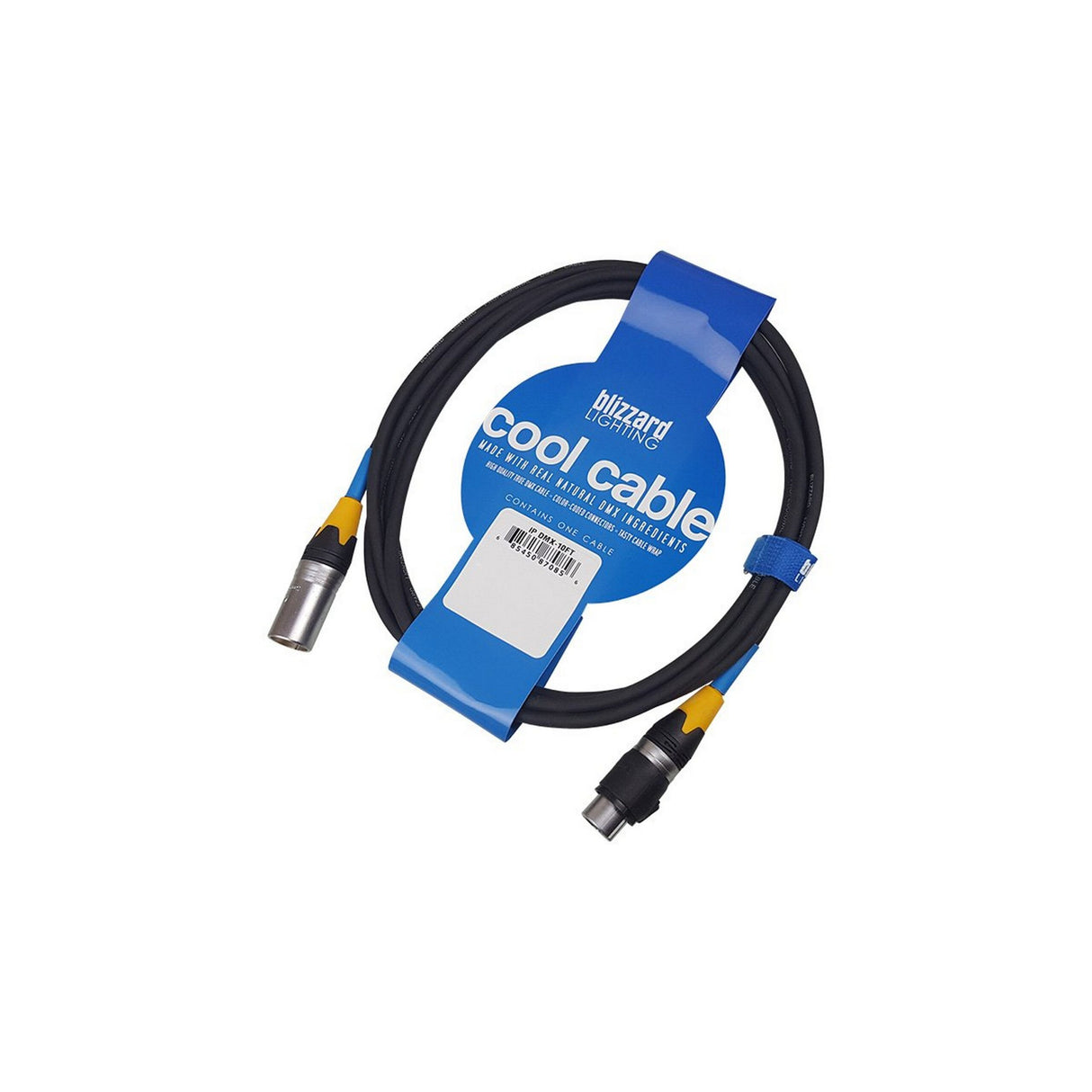 Blizzard Lighting DMX-IP-10Q Weatherproof 3-Pin XLR Male to XLR Female DMX Cable 10-Feet