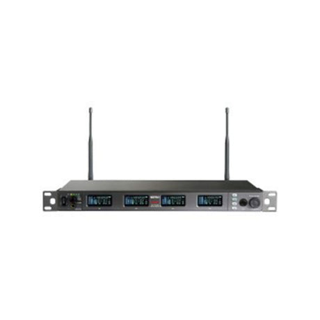 MIPRO ACT-848 Dante Digital Wideband Encryption-Capable Quad-Channel Wireless Receiver - 5UA: 482-554 MHz