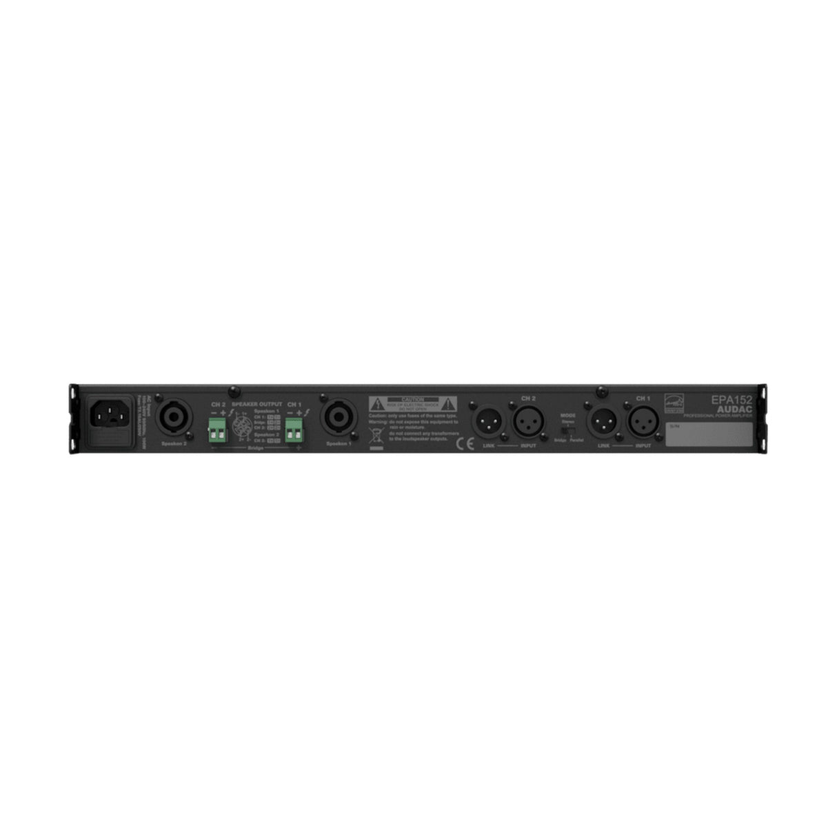 Audac EPA152 2 x 150W Dual-Channel Class-D Amplifier