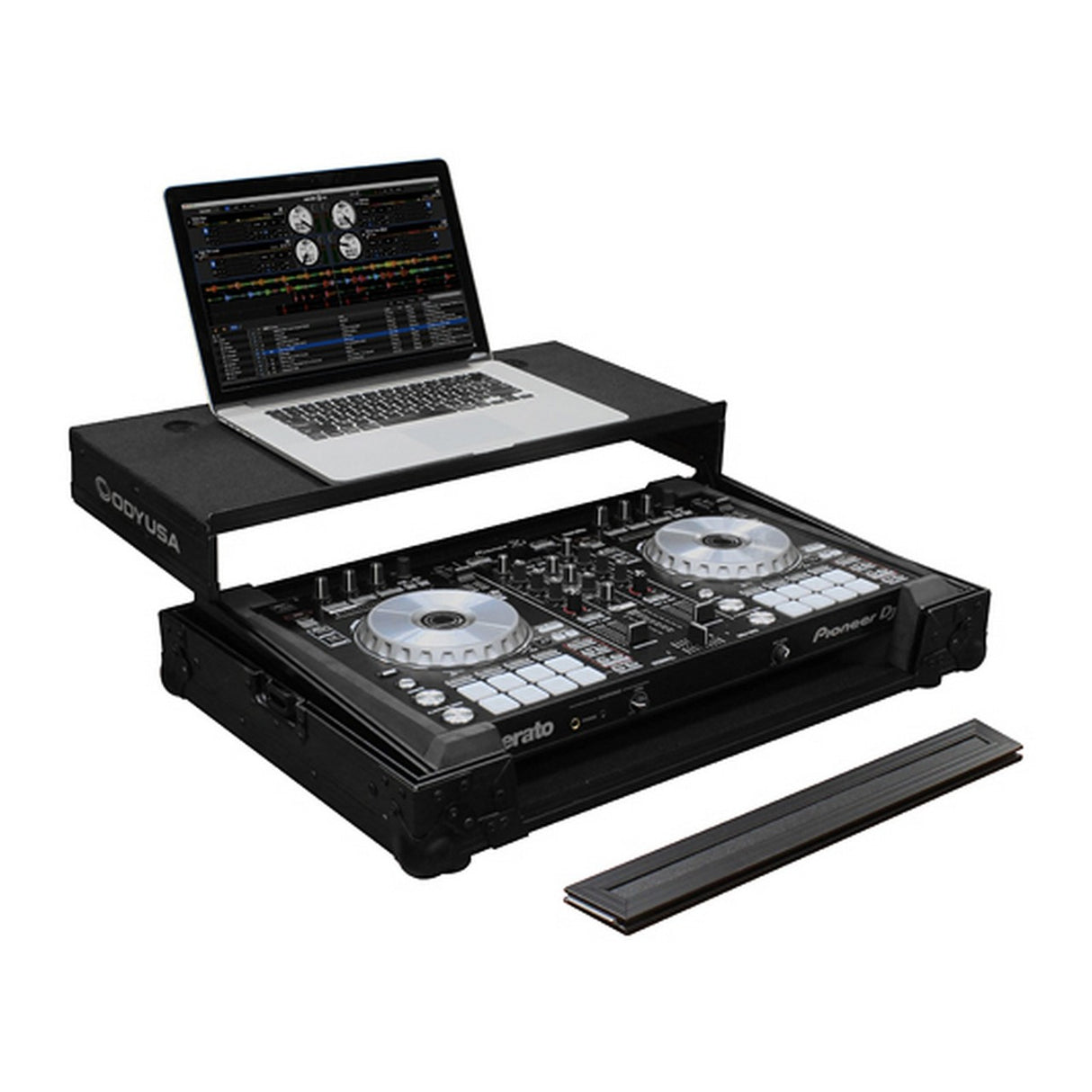 Odyssey Cases FZGSPIDDJSR2BL | Black Label DJ Controller Case for Pioneer DDJ-SR2