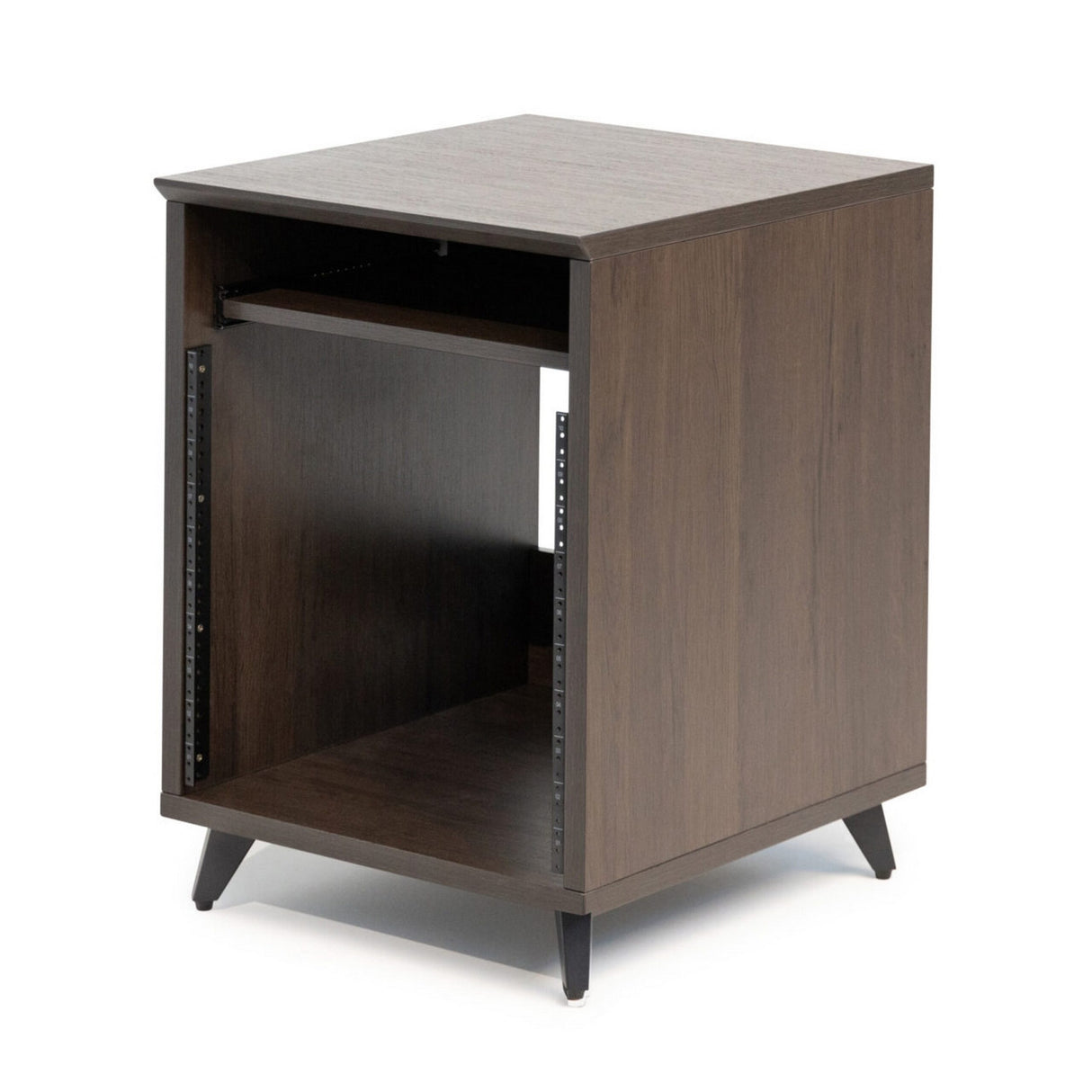 Gator GFW-ELITEDESKRK-BRN Elite Series Furniture Desk 10U Rack Walnut Brown Finish
