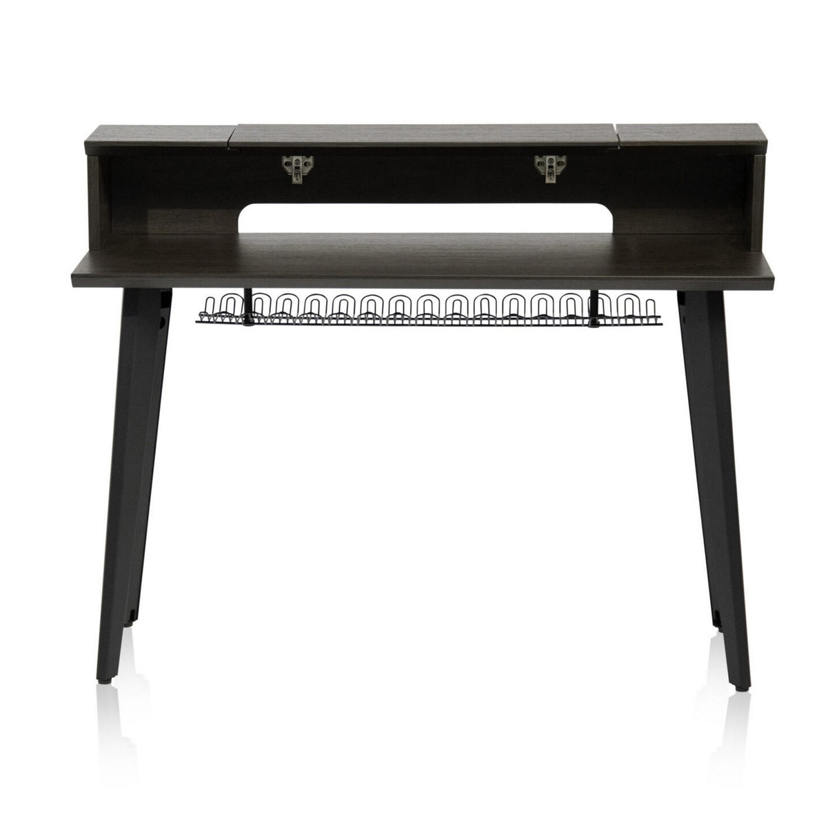 Gator GFW-ELITEKEYTBL61-BRN Elite Series Furniture for 61 Note Keyboard Walnut Brown Finish