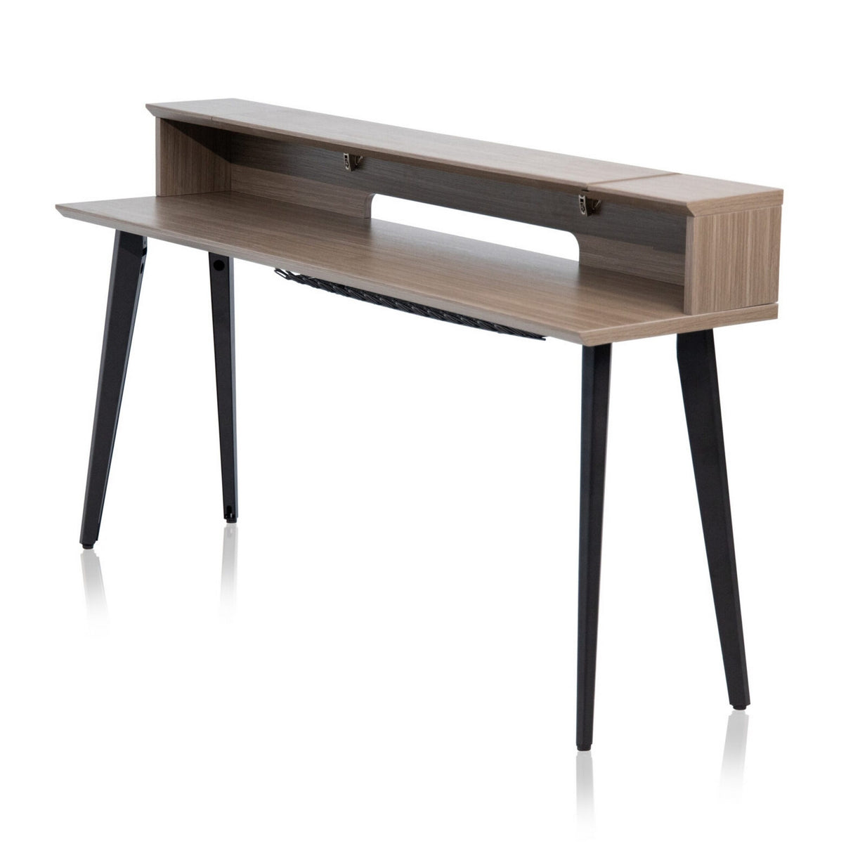 Gator GFW-ELITEKEYTBL88-GRY Elite Series Furniture for 88 Note Keyboard Driftwood Grey Finish