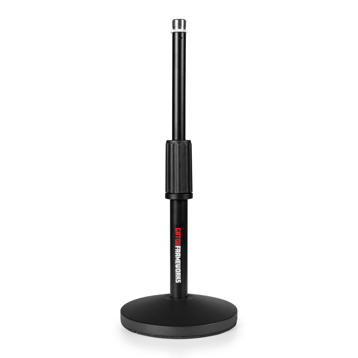 Gator GFW-MIC-DESKTOP-2PK Desktop Microphone Stands and 10-Feet XLR Cables Pair