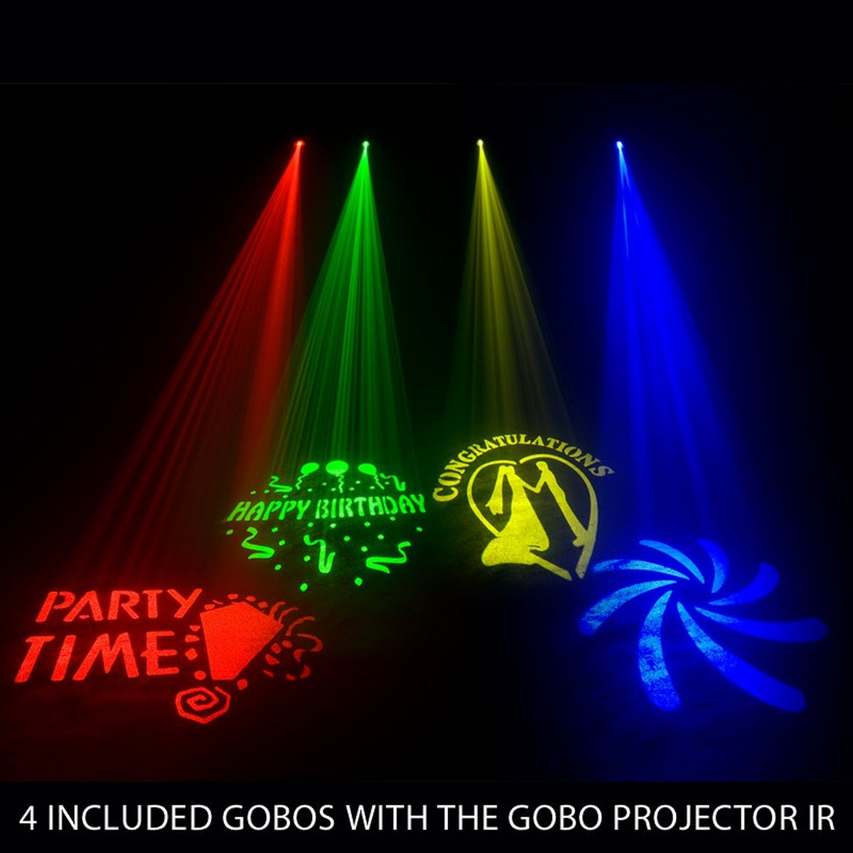 ADJ GOBO PROJECTOR IR LED Projector with 4 GOBO Patterns (Used)