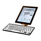 Logickeyboard LKB-LPBW-BTPC-US XLPrint Bluetooth Black on White PC Keyboard