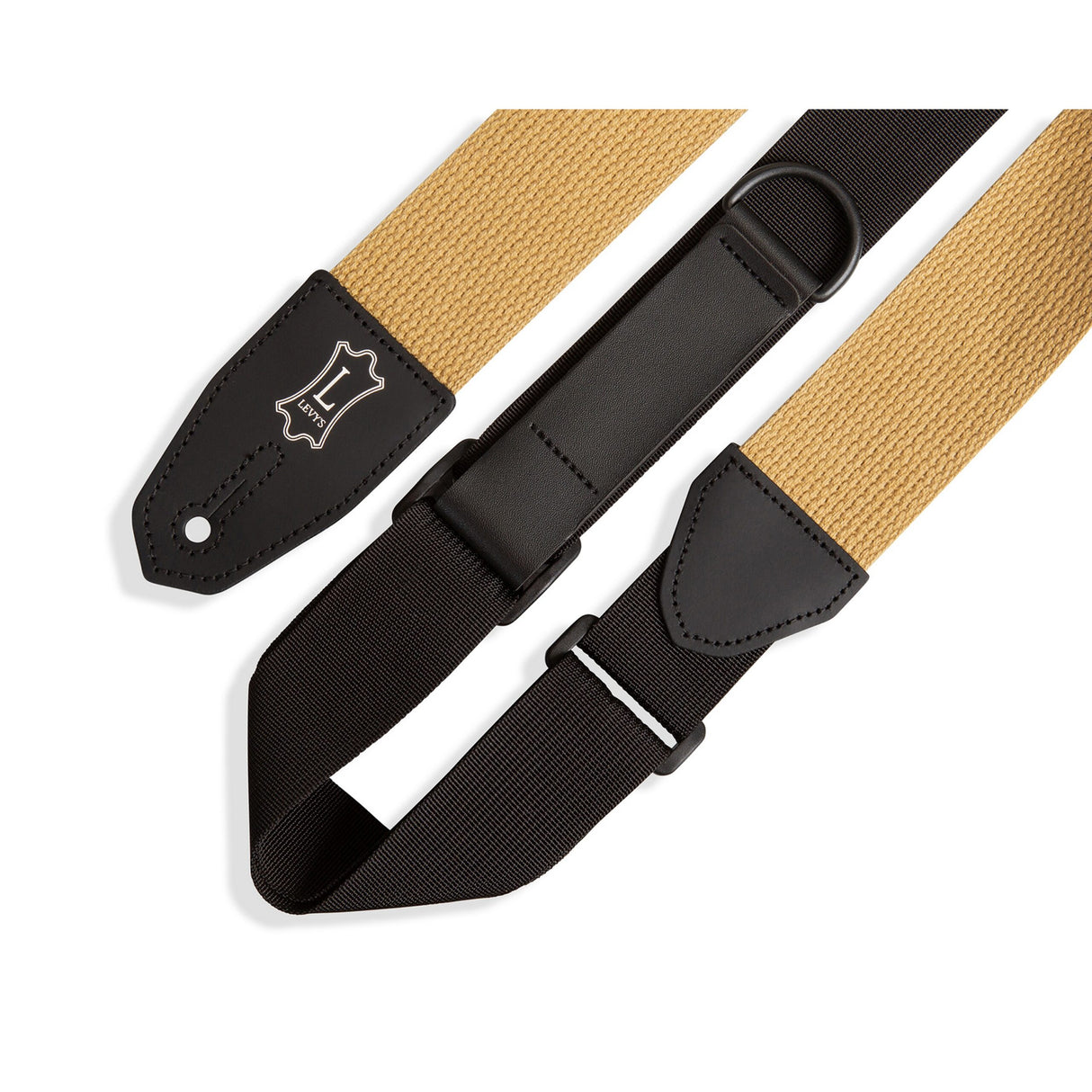 Levyās Right Height Standard Cotton Guitar Strap Tan - accessories