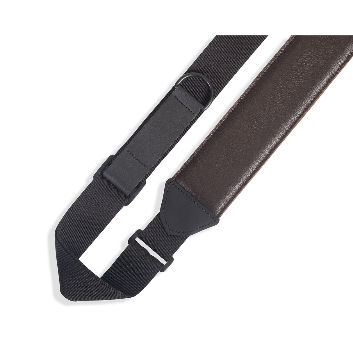 Levy’s Right Height Garment Padded Guitar Strap Dark Brown - accessories