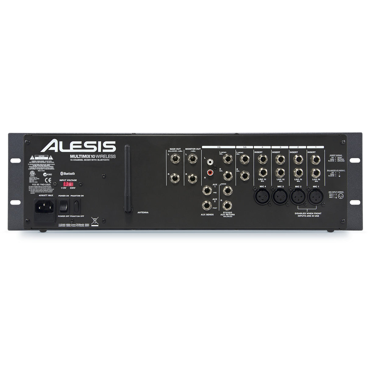 Alesis MultiMix 10 10-Channel Rackmount Mixer with Bluetooth