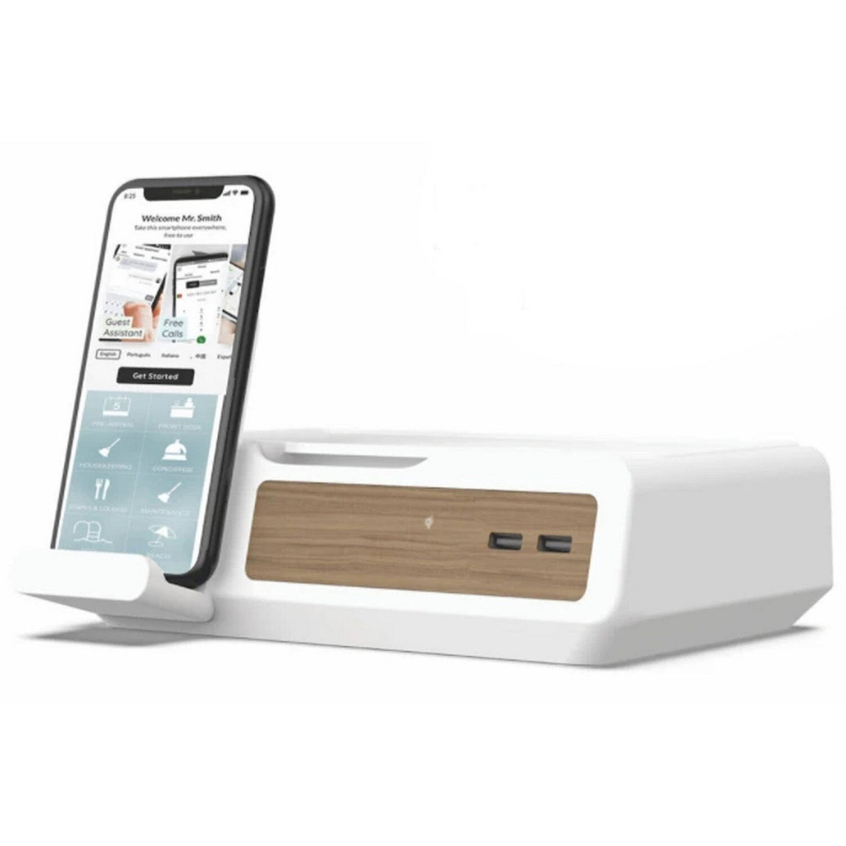 Nonstop UV Sterilizer with Qi Wireless Charging White