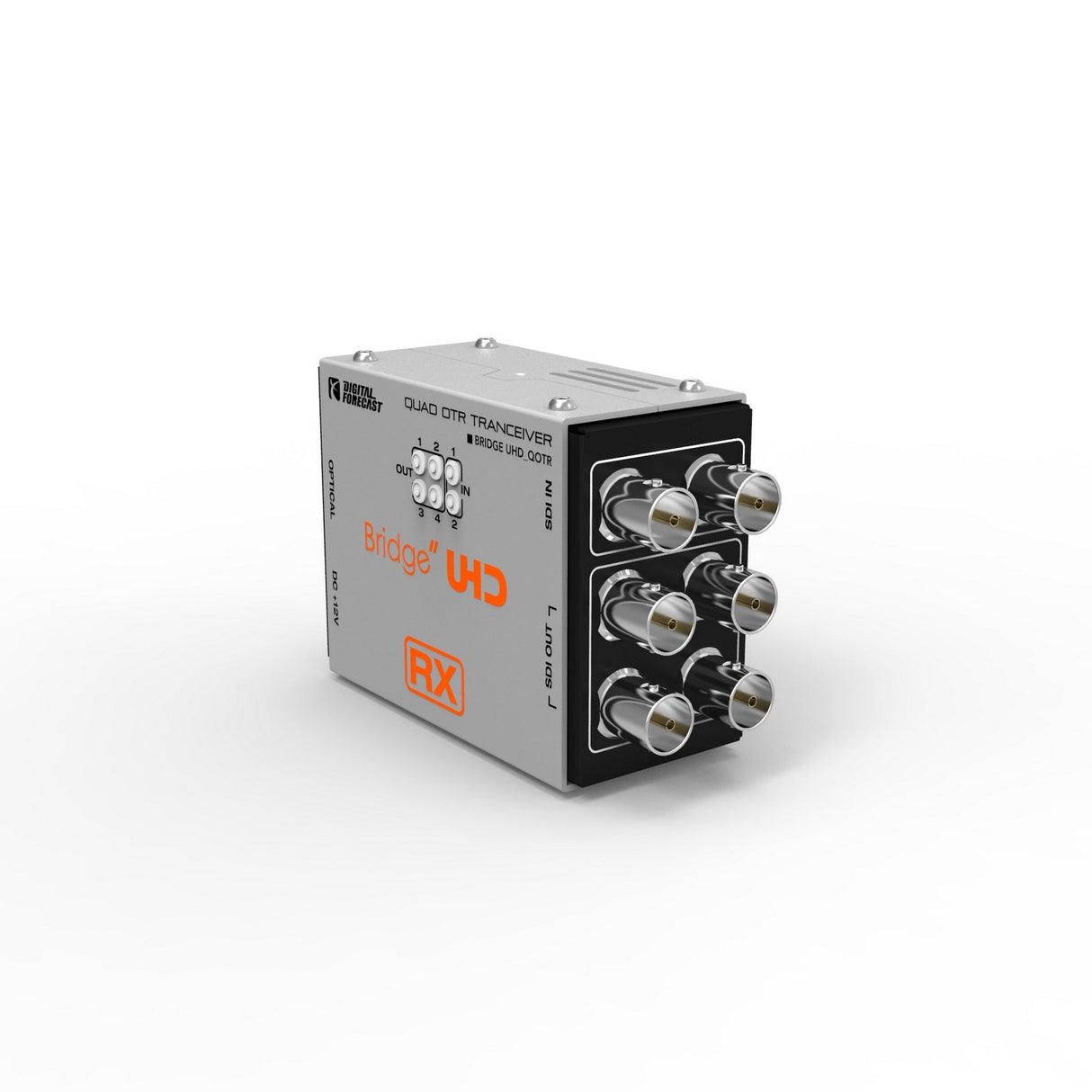 Digital Forecast Bridge UHD QOTR Quad-Link 3G-SDI and 3G/HD/SD-SDI Transceiver