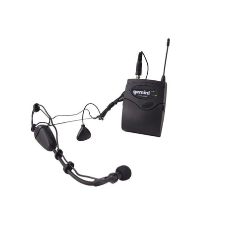Gemini UHF-02HL Headset Lavalier Wireless Microphone System S12