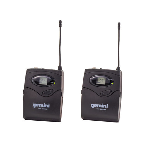 Gemini UHF-6200HL Dual Channel Wireless System with 2 Headset Lavalier