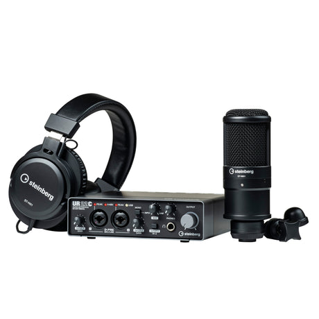 Steinberg UR22C Recording Pack 2 x 2 USB 3.0 Type C Audio Interface with Microphone and Headphone (Used) - used