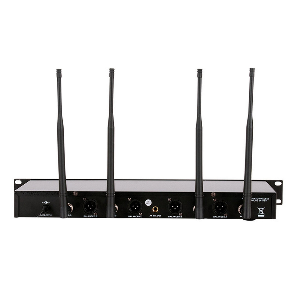 American Audio WM-419 4-Channel UHF Wireless Handheld Microphone System