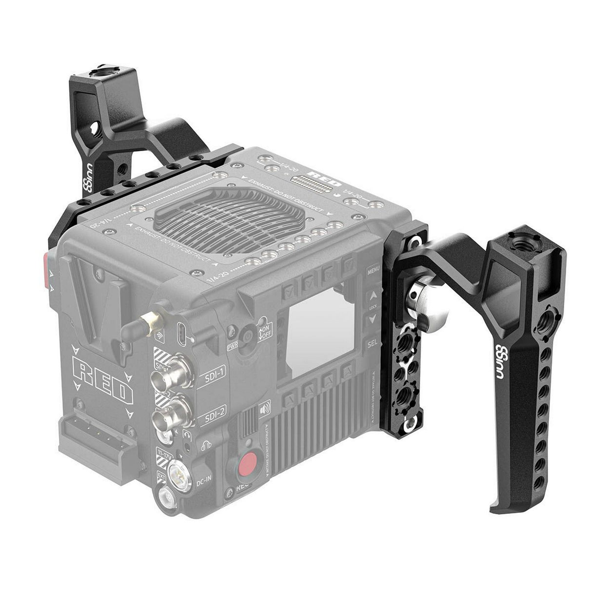 8Sinn 8-RSP-RR + 8-LSP-RR + 2PCS8-THBRAVEN Right and Left Side Plate for RED V-RAPTOR with Dual Black Raven Top Handles