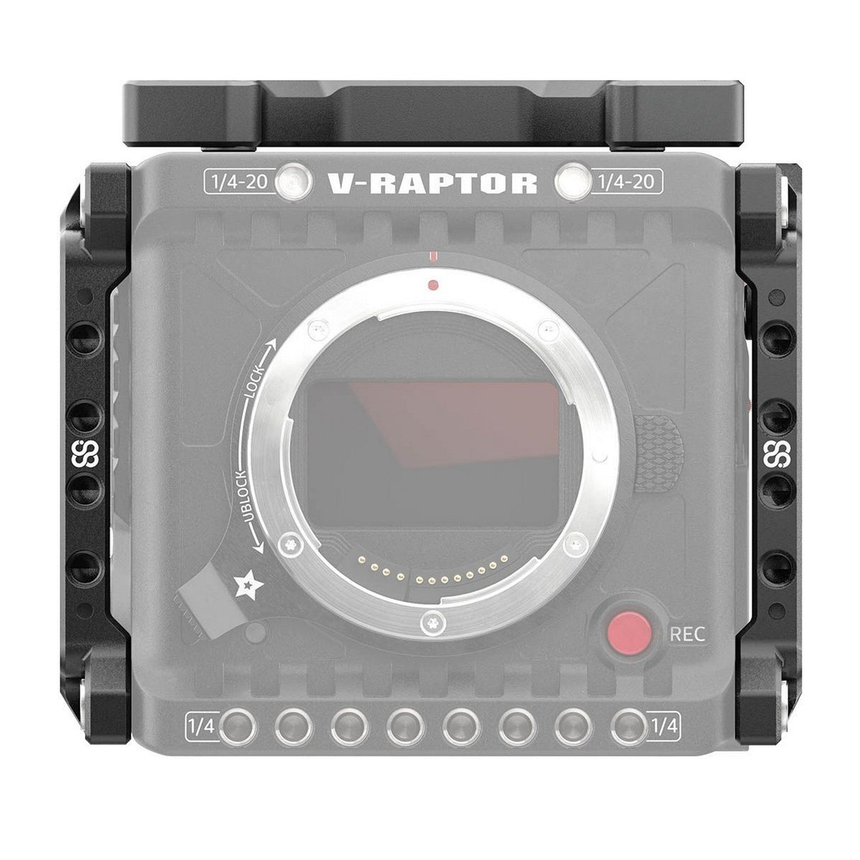 8Sinn 8-TPR-V-R + 8-RSP-RR + 8-LSP-RR Top Plate with Right and Left Side Plate for RED V-Raptor