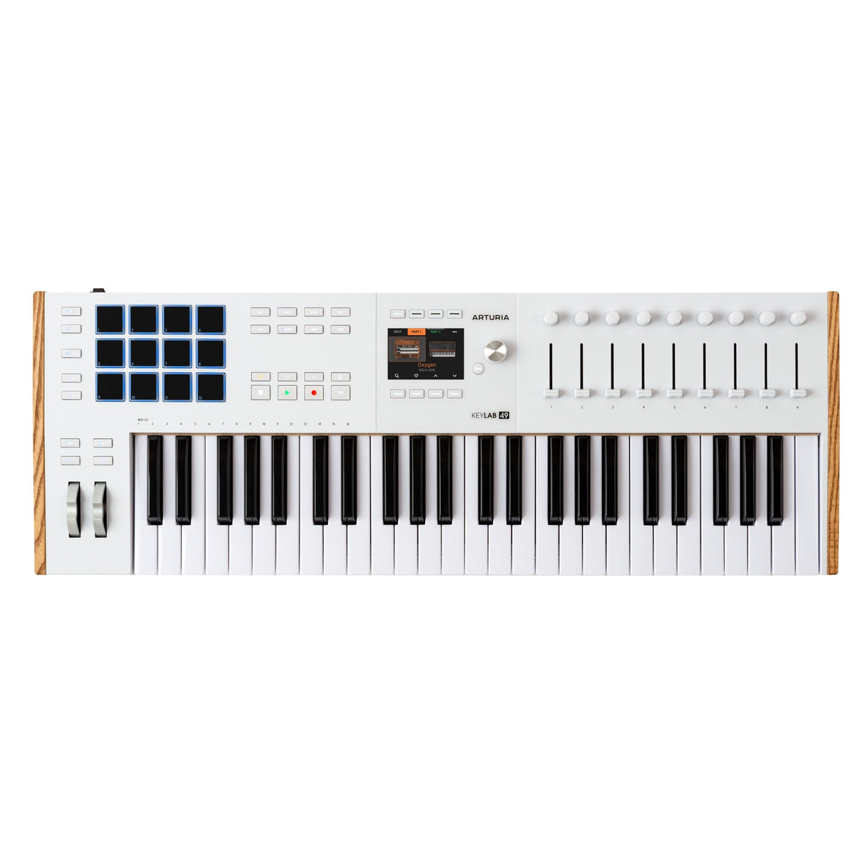 Arturia KeyLab 49 mk3 Keyboard MIDI Controller with 49 Keys - White