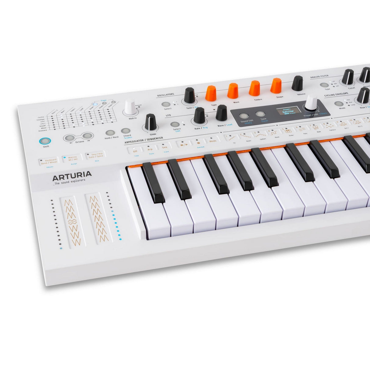 Arturia MiniFreak Vocoder 37-Key Hybrid Synthesizer, White
