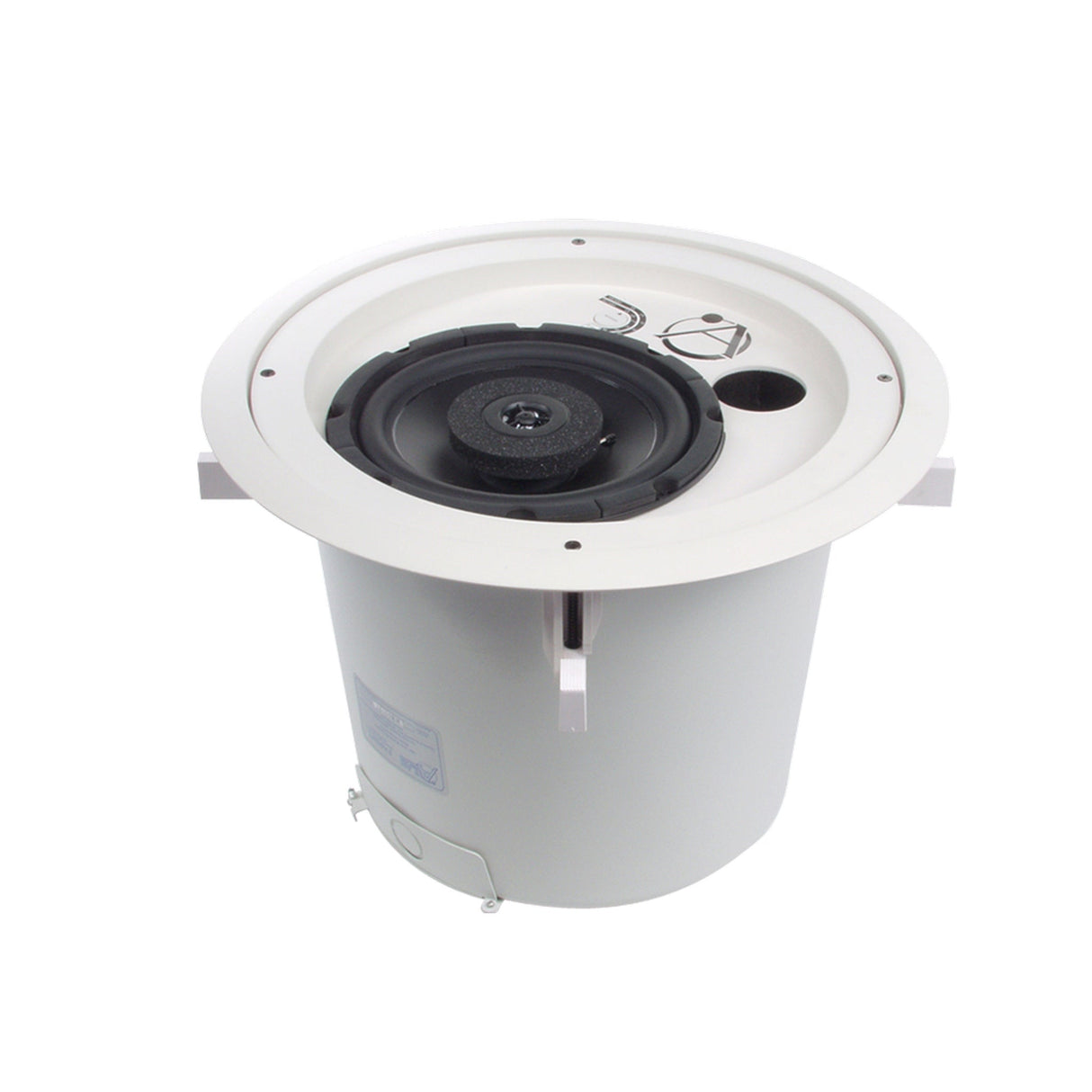 AtlasIED FAP82T 8-Inch Coaxial In-Ceiling Speaker with 60W 70/100V Transformer and Ported Enclosure, Pair