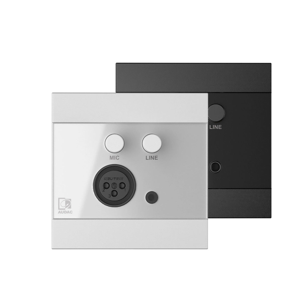 Audac WP205 ARES5A Wall Panel with Microphone and Line Input 80 x 80 mm