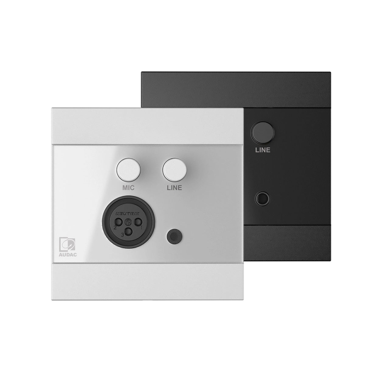 Audac WP210 Universal Wall Panel with Microphone and Line Input 80 x 80 mm