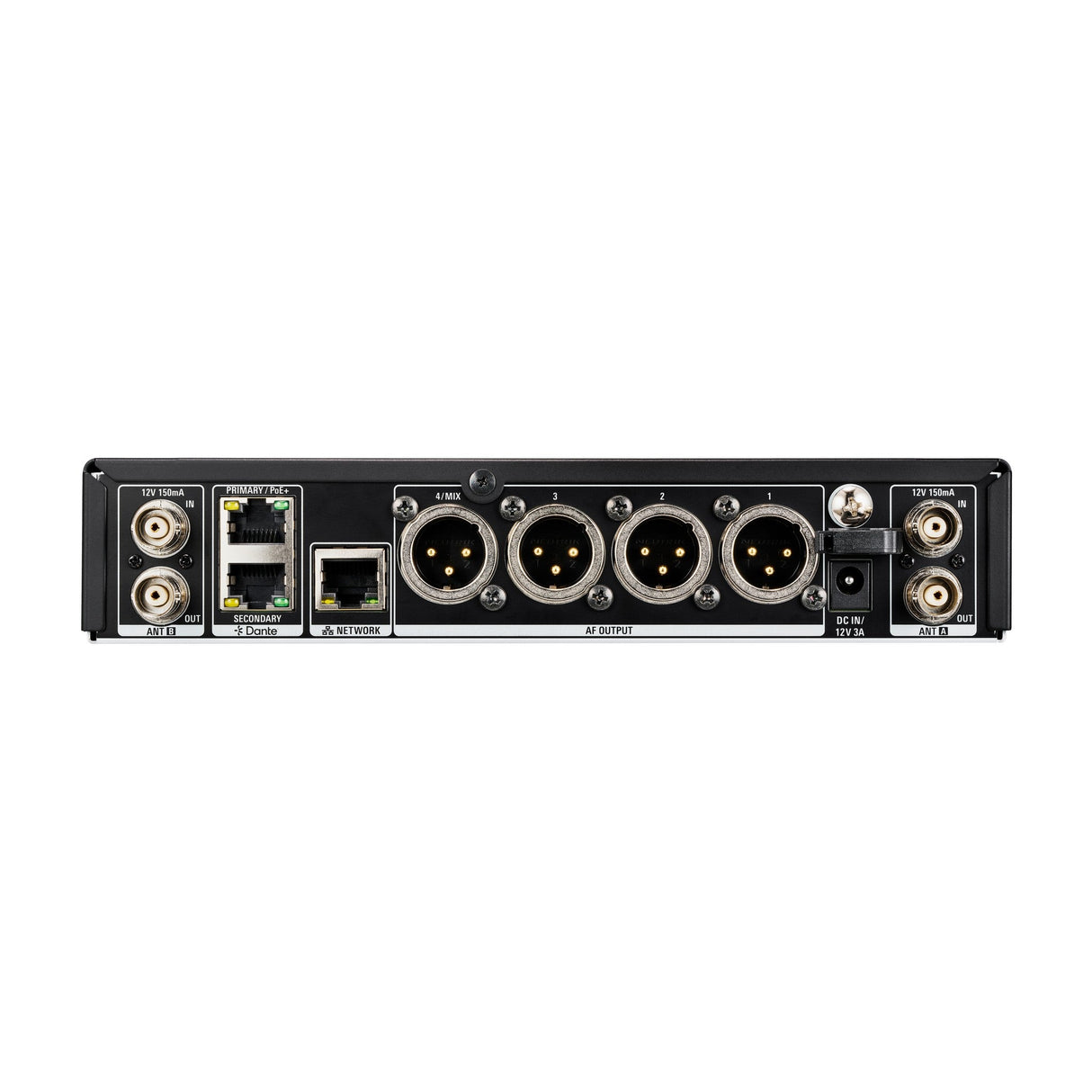 Audio-Technica ATW-DR3240DANDF2 D50 4-Channel Wireless Dante Rackmount Receiver, DF2 470-608 MHz