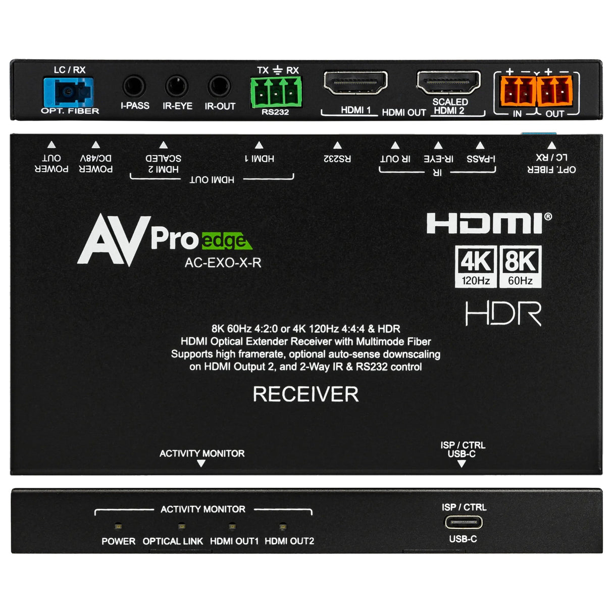AVPro Edge AC-EXO-X-KIT 40Gbps HDMI 2.1 Fiber Optic Extender Kit