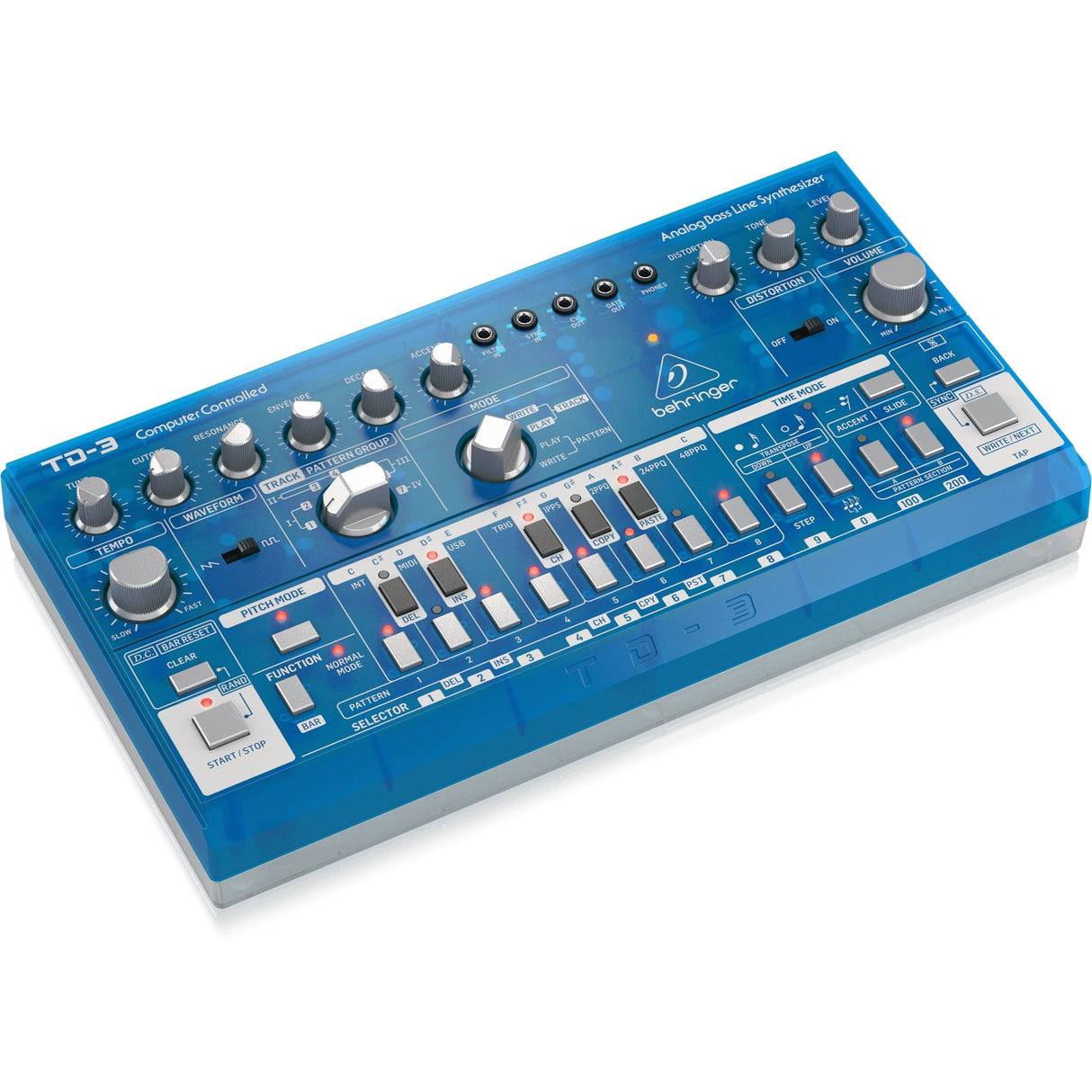 Behringer TD-3 Analog Bass Line Synthesizer with Sequencer and Distortion