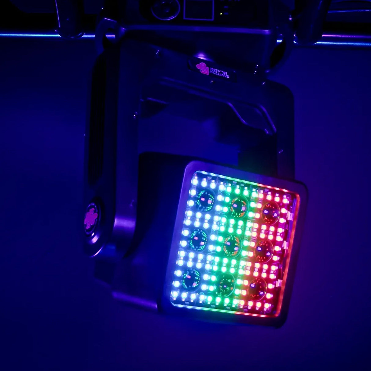 Blizzard Lighting Switchblade Flip Dual-Faced RGBW Hybrid Moving Head with Infinite Pan and Tilt