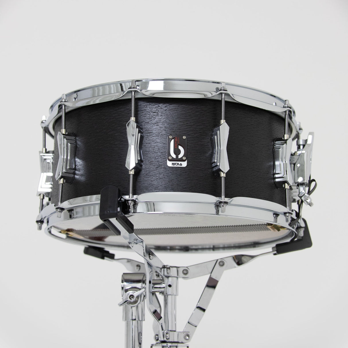 British Drum Co ICA-14-65-SN Icarus Series 14x6.5-Inch Snare Drum, Black Oak Finish