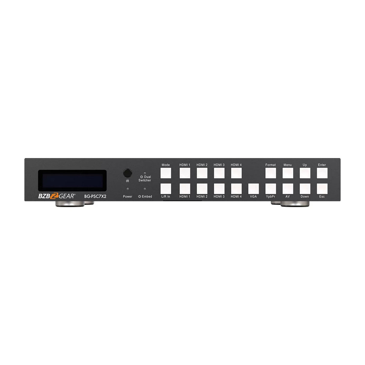BZBGEAR BG-PSC7X2 7x2 4K Presentation Switcher Scaler