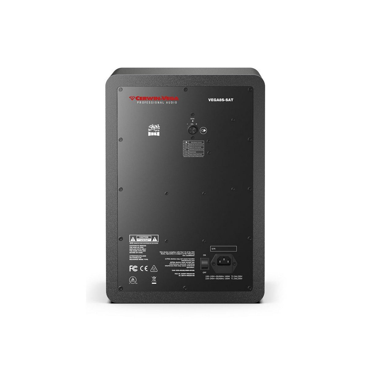 Cerwin-Vega VEGA8SB-SAT 8-Inch 2-Way Studio Monitor SAT Only