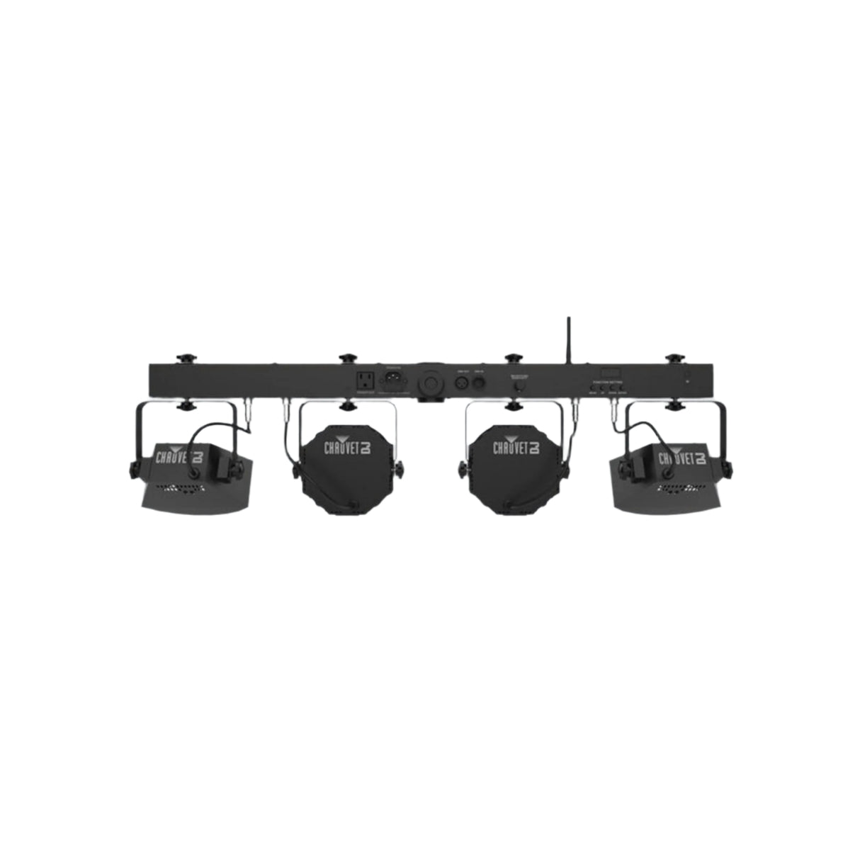 Chauvet DJ GigBAR Flex 3-In-1 Pack-n-Go LED Quad-Color Par RGB + UV/LED Derby Lighting System