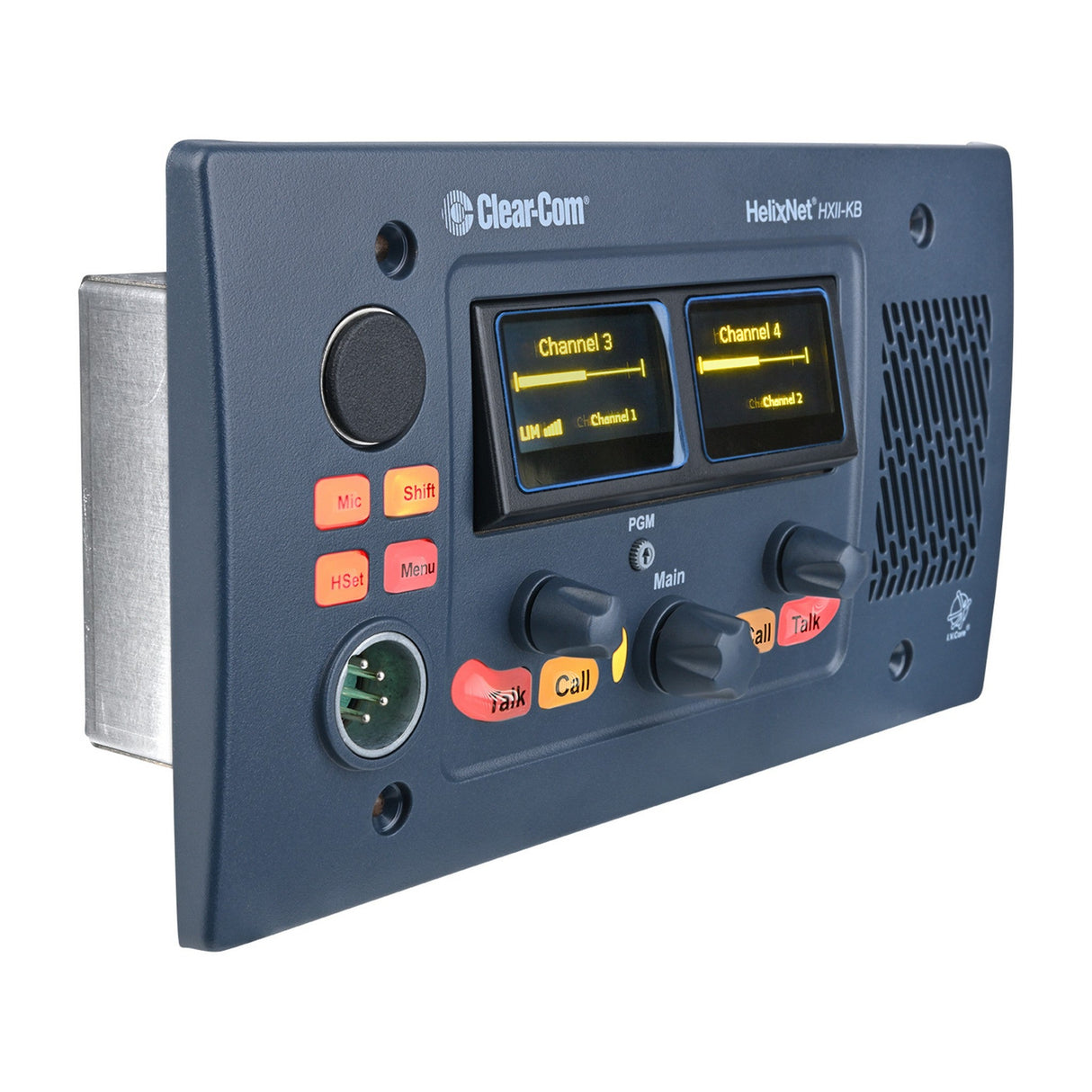 Clear-Com HelixNet HKB Speaker Station with 2/4Channel Program Audio Flush Mounted