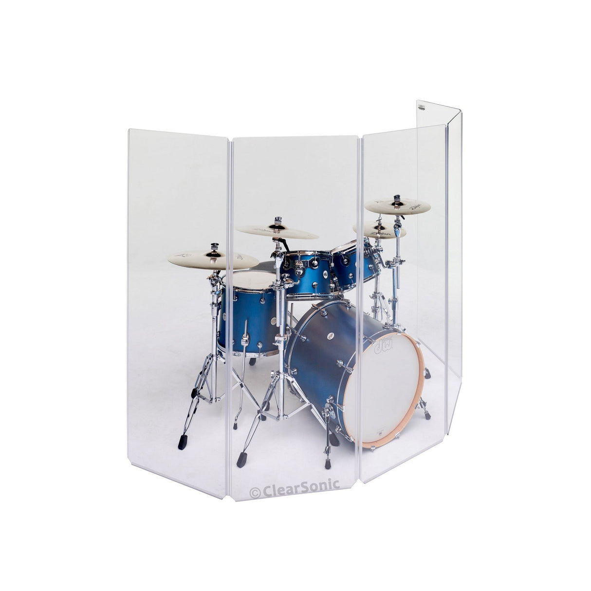 ClearSonic A2466x5 5-Panel Acrylic Drum Shield