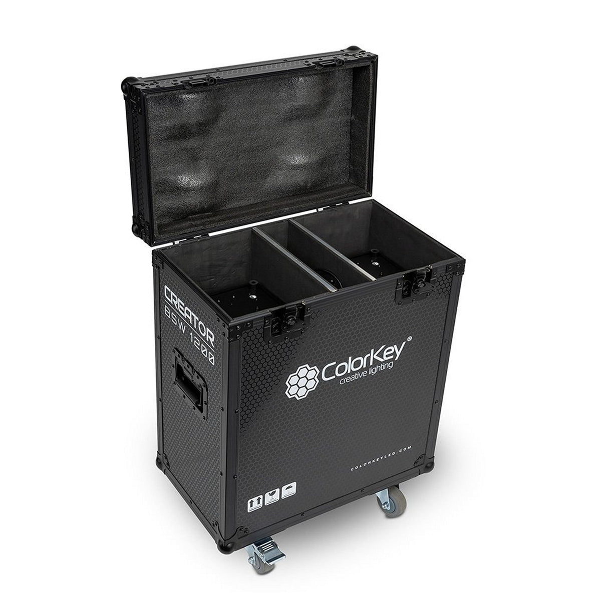 ColorKey 2-Piece Flight Case with Castors for Creator BSW 1200 Black
