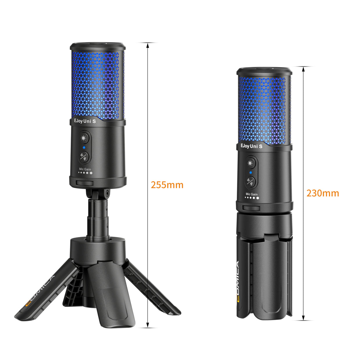 Comica EJoy Uni S RGB Cardioid Condenser USB Microphone