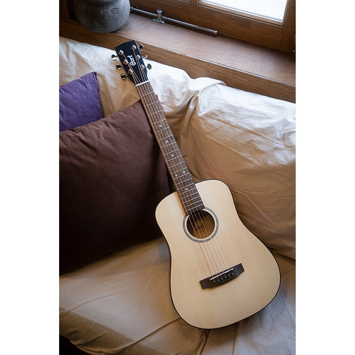 Cort AD Mini Acoustic Guitar Natural - guitar