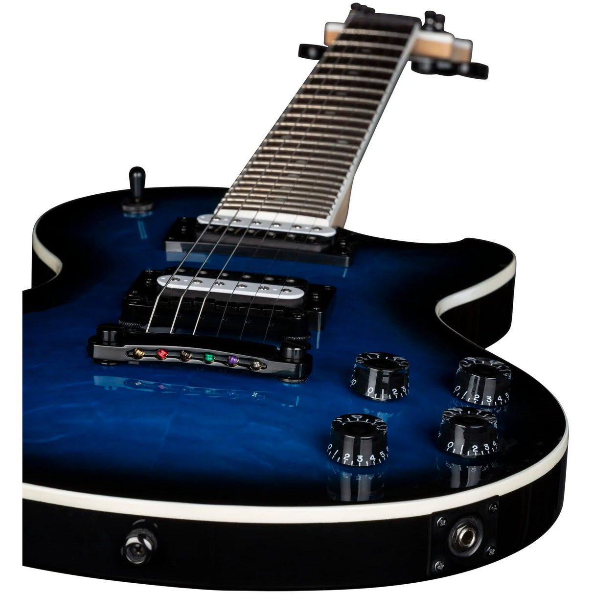 Dean Guitars Thoroughbred X Quilt Maple Trans Blue Burst Electric Guitar - guitar