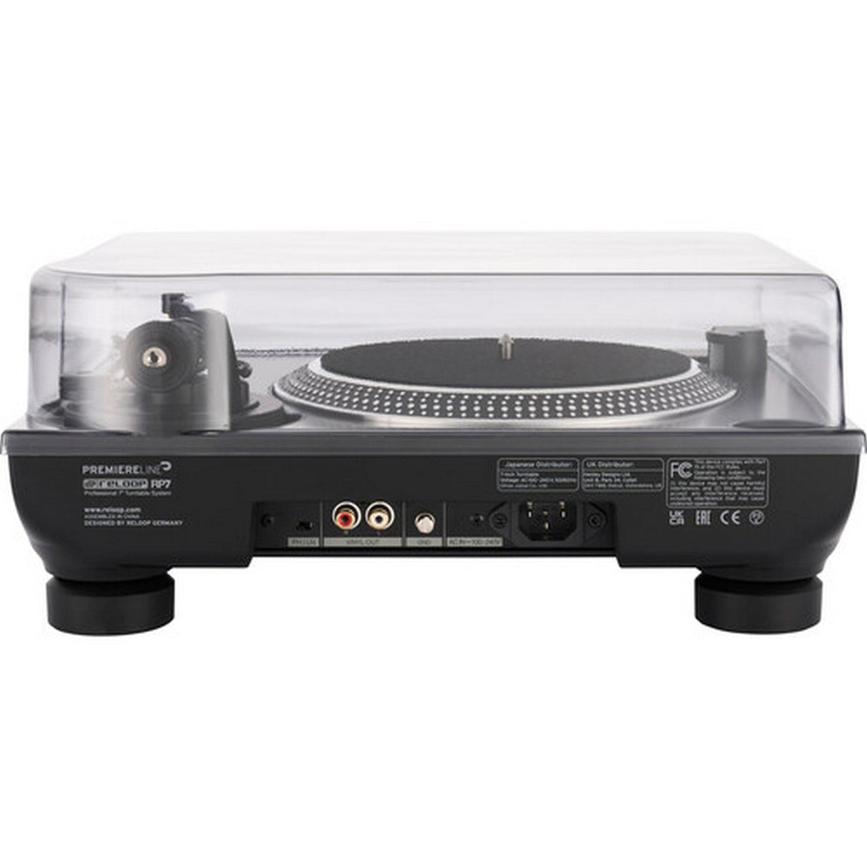 Decksaver DS-PC-RP7 Protective Turntable Cover for Reloop RP-7