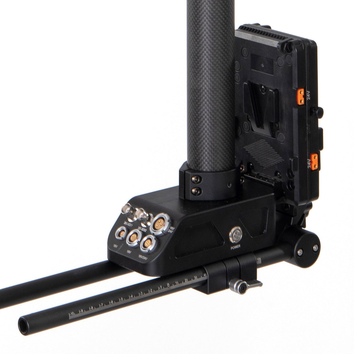 Digitalfoto CINE-POST Carbon Fiber Handheld Post Sled for THANOS-PROCINE with V-Mount Battery Plate