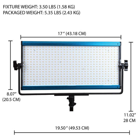Dracast DRX1000DN LED1000 X Series Daylight LED Light with Dual NP-F Battery Plate
