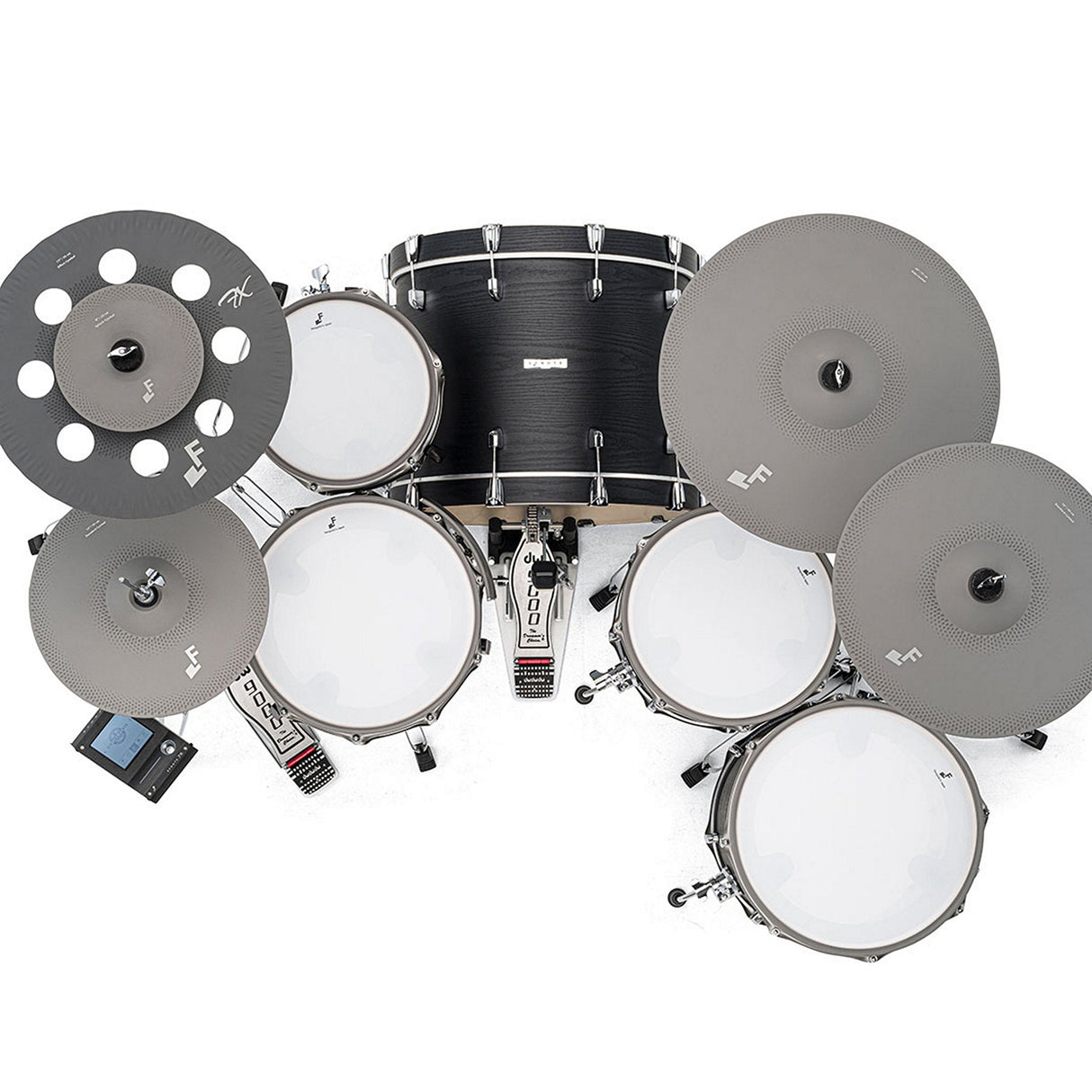 EFNOTE 7X Acoustic Designed Electronic Drum Set Black Oak Wrap