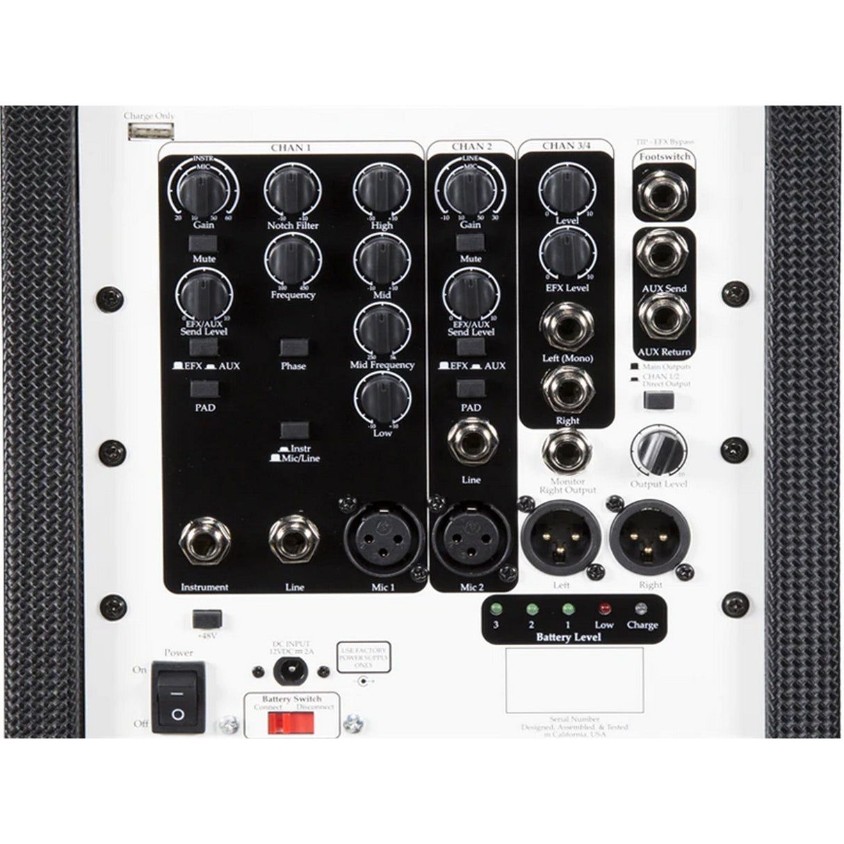 Elite Acoustics A2-5U 4-Channel Acoustic Guitar Amplifier/Mini PA System - amps