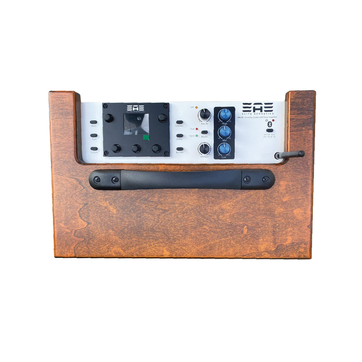 Elite Acoustics D6-58 120-Watt 6-Channel Bluetooth Acoustic Guitar and Vocal Amplifier - amps