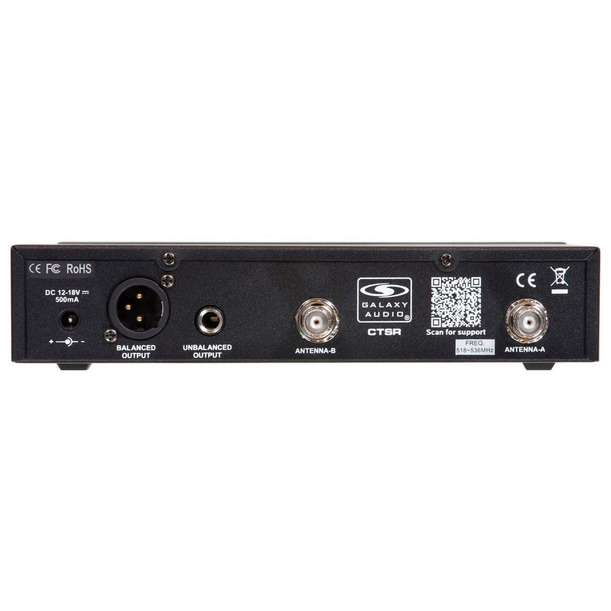 Galaxy Audio CTSR Wireless Receiver and Rackmount Kit