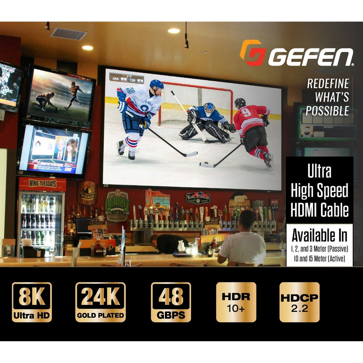 Gefen GEF-CAB-HS-HDMI 8K/60Hz eARC Dynamic HDMI HDR Cable